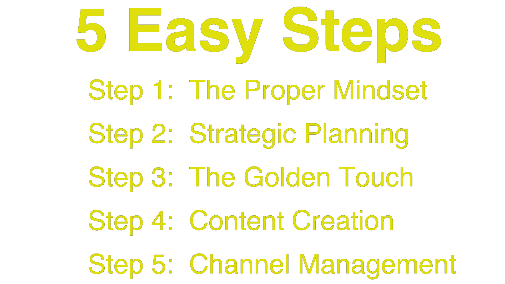 5 Easy Steps